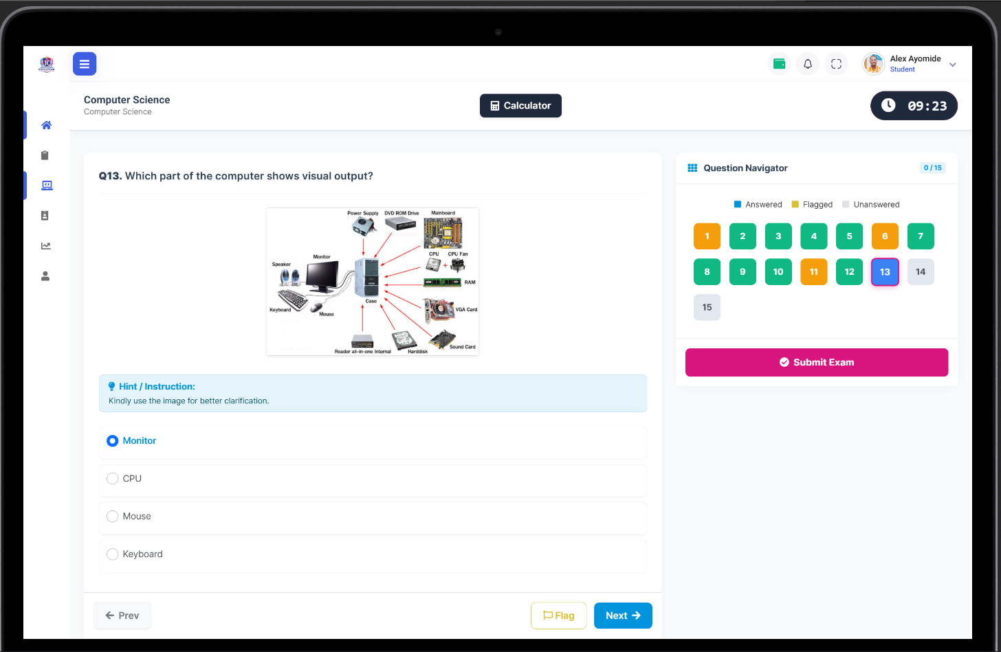 CBT Exam Interface